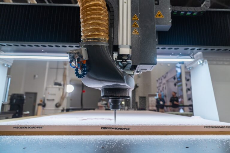 Kimla Regency CNC router spindle and dust boot cutting sheet material